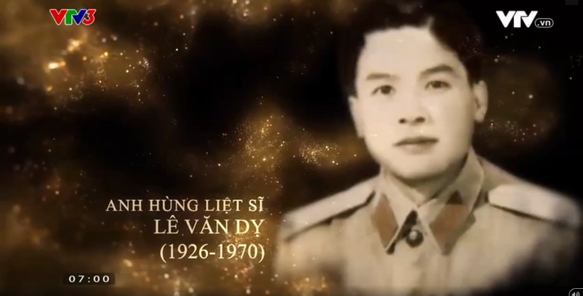 Câu chuyện về anh hùng liệt sĩ Lê Văn Dỵ. Ảnh chụp từ màn hình.