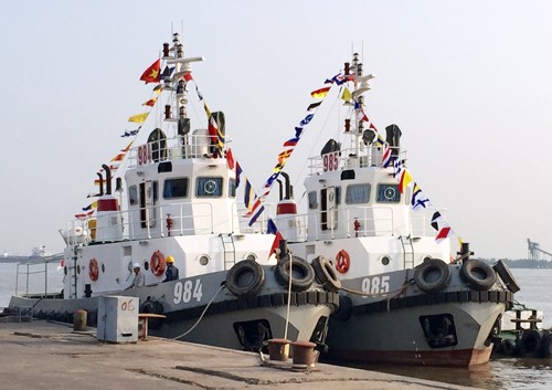 Quân chủng Hải quân có thêm 2 tàu kéo hiện đại