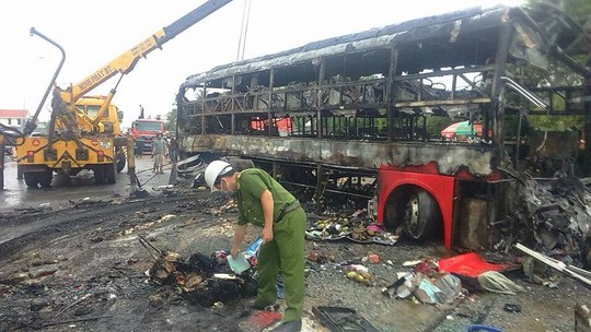 Thông tin mới nhất vụ cháy xe khách, 13 người chết tại Bình Thuận