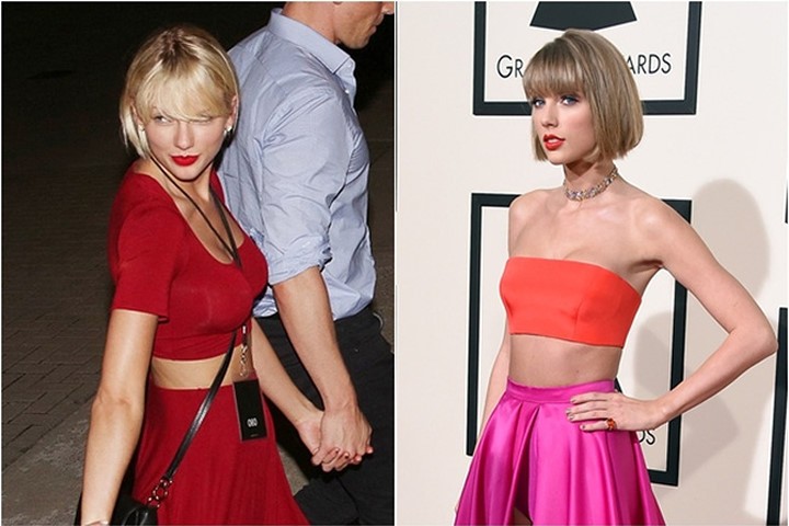 Taylor Swift tự tin khoe vòng 1 to bất thường bên tình mới