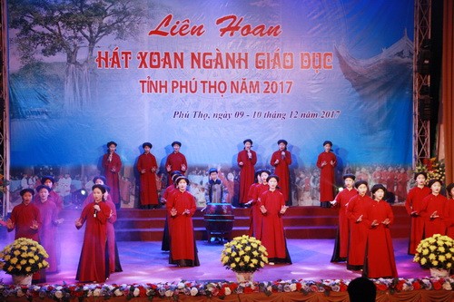 Khai mạc Liên hoan Hát Xoan ngành Giáo dục tỉnh Phú Thọ năm 2017