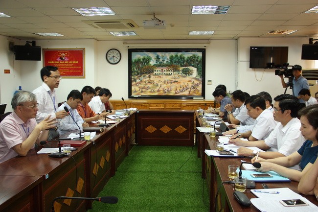 Đoàn kiểm tra của BCĐ thi quốc gia làm việc với BCĐ thi tỉnh Lào Cai