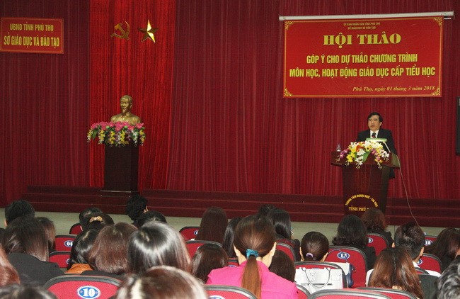Phú Thọ tổ chức góp ý cho dự thảo chương trình môn học cấp Tiểu học