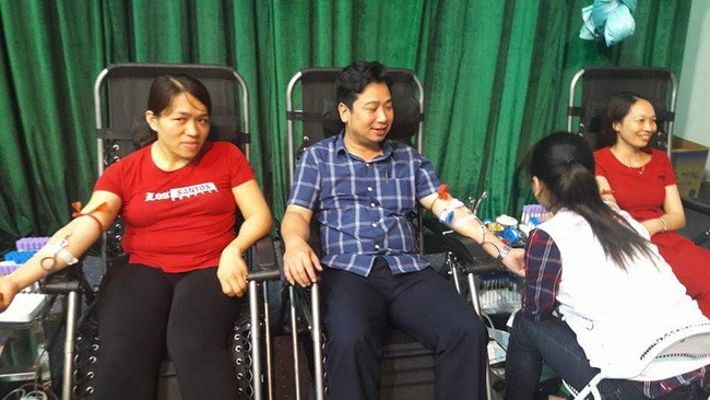 Đợt hiến máu vừa qua, Giáo viên ngành Giáo dục Thanh Ba đã hiến 226 đơn vị máu cứu người