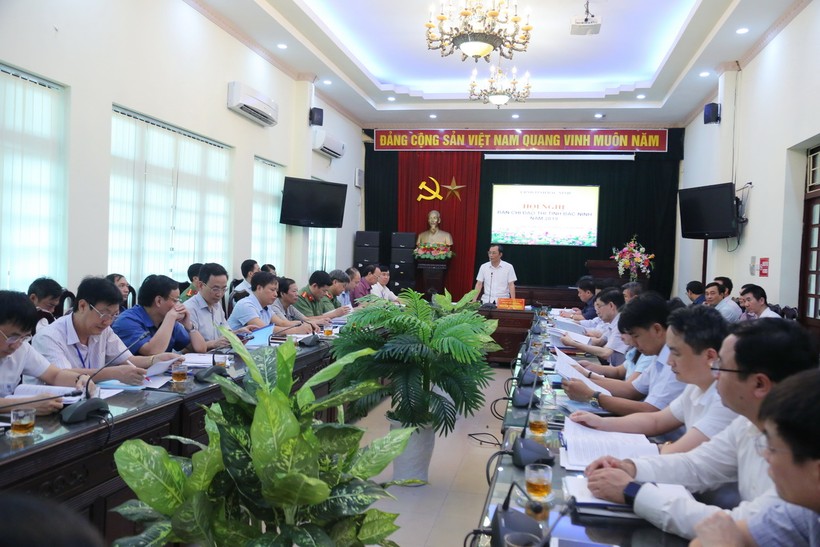 BCĐ thi năm 2019 tỉnh Bắc Ninh quán triệt thành viên nêu cao tinh thần trách nhiệm tổ chức kỳ thi theo đúng kế hoạch của Bộ GD&ĐT. Ảnh: Việt Hà.