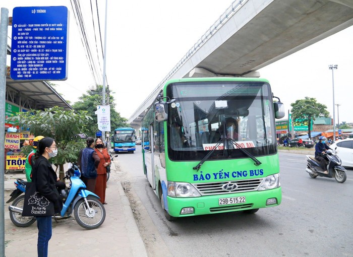 Tăng tính kết nối xe buýt với đường sắt đô thị Nhổn - ga Hà Nội