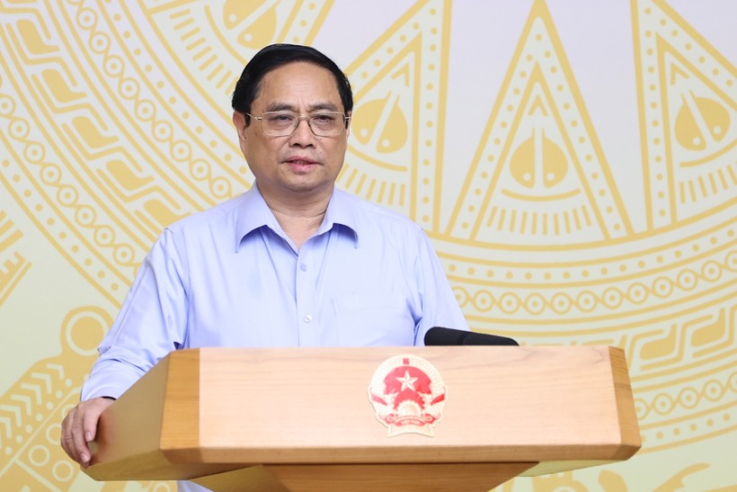 Thủ tướng Chính phủ Phạm Minh Chính phát biểu khai mạc Hội nghị (ảnh: VGP) 