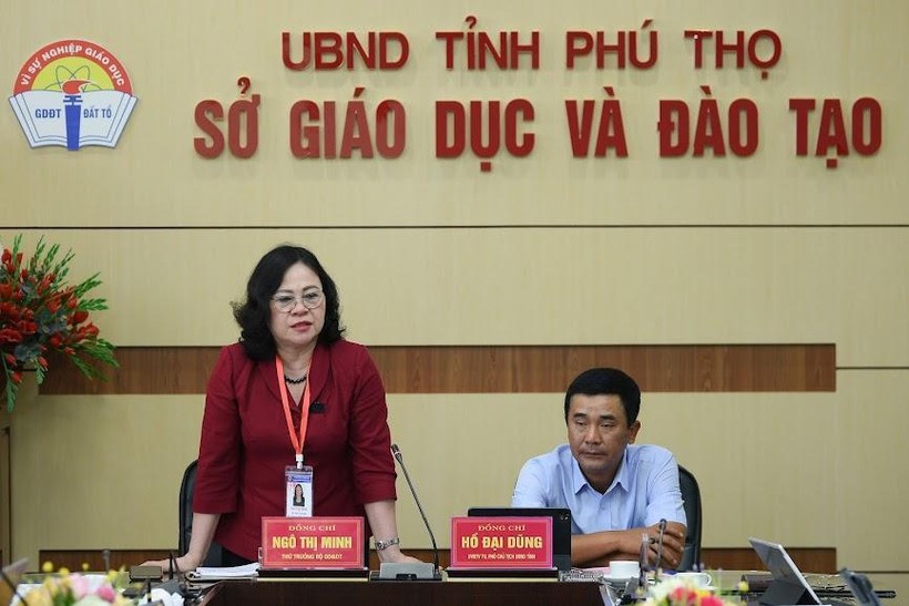 Thứ trưởng Ngô Thị Minh đánh giá cao công tác chuẩn bị cho Kỳ thi tốt nghiệp THPT năm 2022 của Phú Thọ.