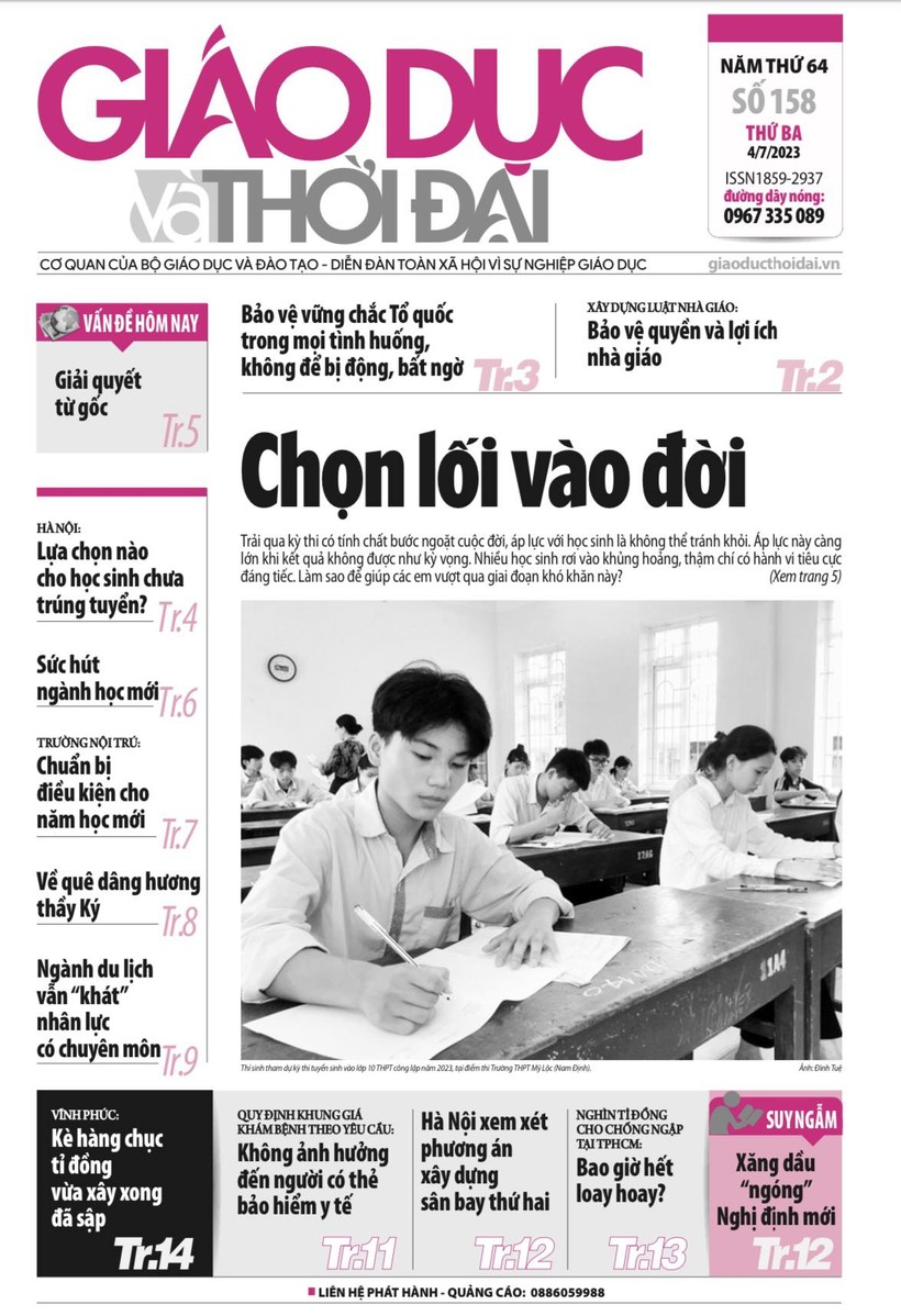 Tin tức báo in 4/7: 40.000 học sinh Hà Nội trượt công lập về đâu?