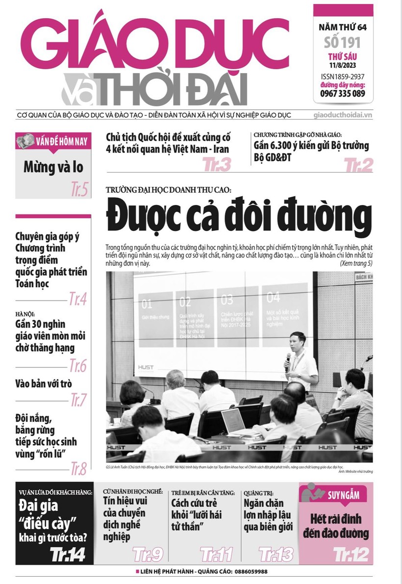 Tin tức báo in 11/8: Gần 30 nghìn giáo viên Hà Nội mòn mỏi chờ thăng hạng
