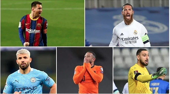 Messi và nhiều ngôi sao trở thành cầu thủ tự do vào cuối mùa này.