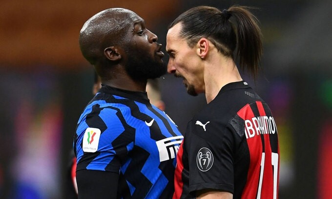 Lukaku (trái) và Ibrahimovic nhiều lần "gây chiến" với nhau.