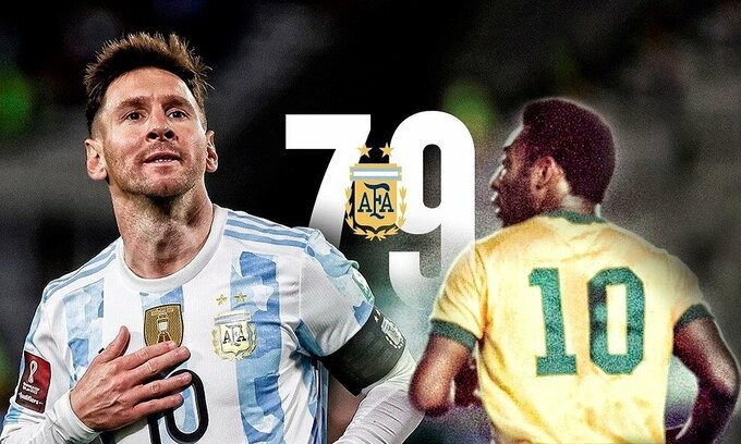 Messi vượt kỷ lục ghi bàn của "Vua bóng đá" Pele.