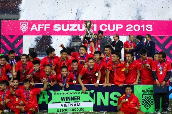 Tuyển Việt Nam nhận thưởng khủng khi vô địch AFF Cup 2018.