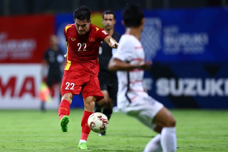 Tiến Linh thi đấu xuất sắc ở vòng loại World Cup 2022 trong màu áo tuyển Việt Nam.