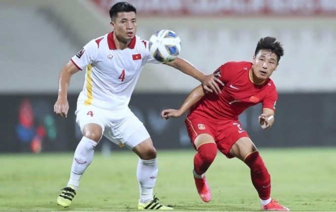 Tuyển Việt Nam thua Trung Quốc 2-3 ở trận lượt đi.