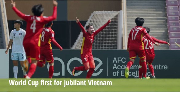 FIFA khen ngợi chiến tích lịch sử của bóng đá nữ Việt Nam.