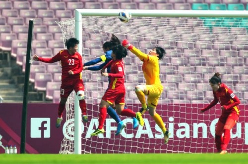 Thủ môn Kim Thanh cứu thua nhiều nhất tại giải bóng đá nữ châu Á 2022.