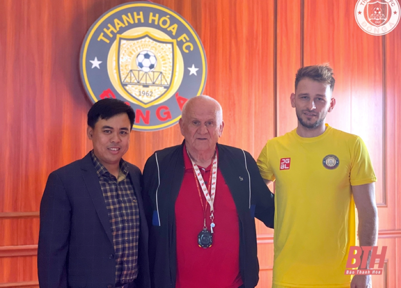 Gramoz Kurtaj ngày ra mắt Thanh Hoá FC hồi tháng 1/2021.