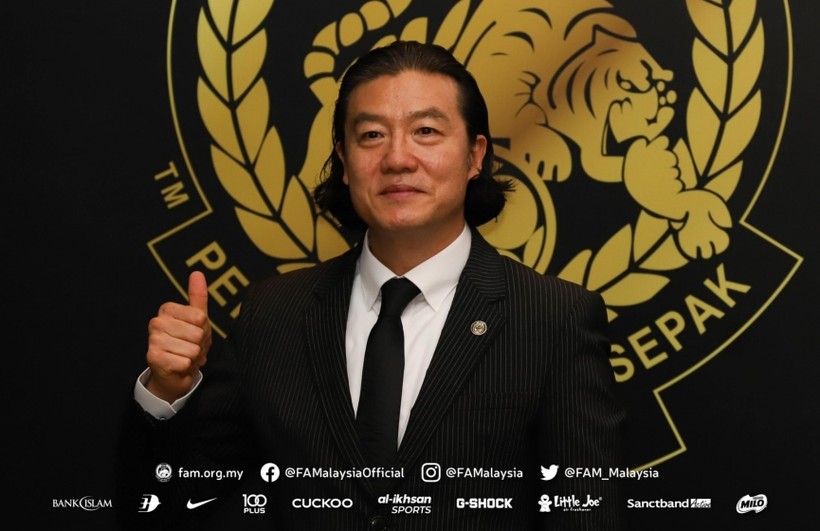Tân thuyềnn trưởng tuyển Malaysia Kim Pan-gon tuyên bố sốc trong lễ ra mắt chiều 17/2.
