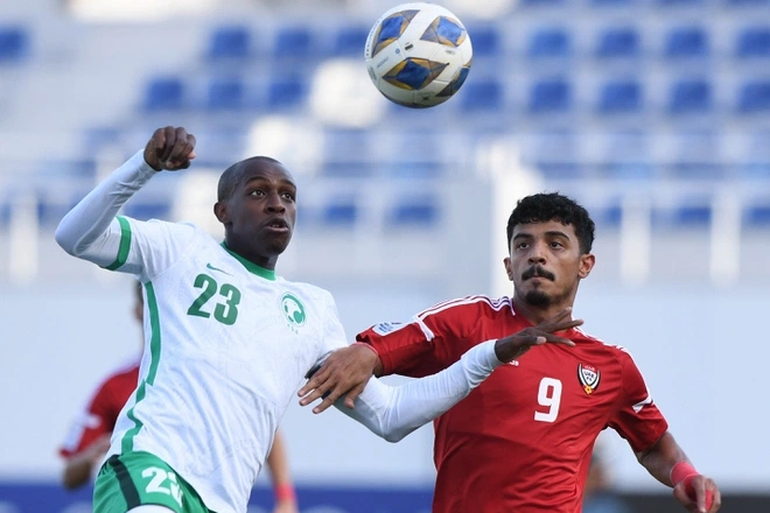 U23 Saudi Arabia (áo trắng) đánh bại UAE 2-0 tối 9/6.

