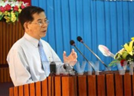 Chủ tịch nước Nguyễn Minh Triết thăm và làm việc với tỉnh Bến Tre