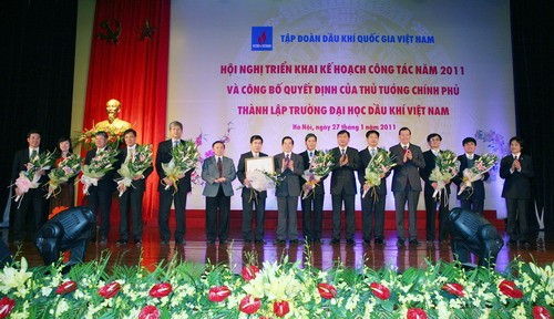 Công bố quyết định thành lập Trường đại học dầu khí Việt Nam