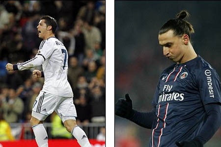 PSG muốn có Ronaldo đá cặp cùng Ibrahimovic