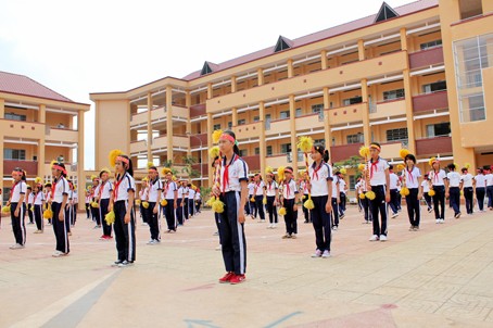 Kiên cố hóa trường lớp học ở Bắc Giang