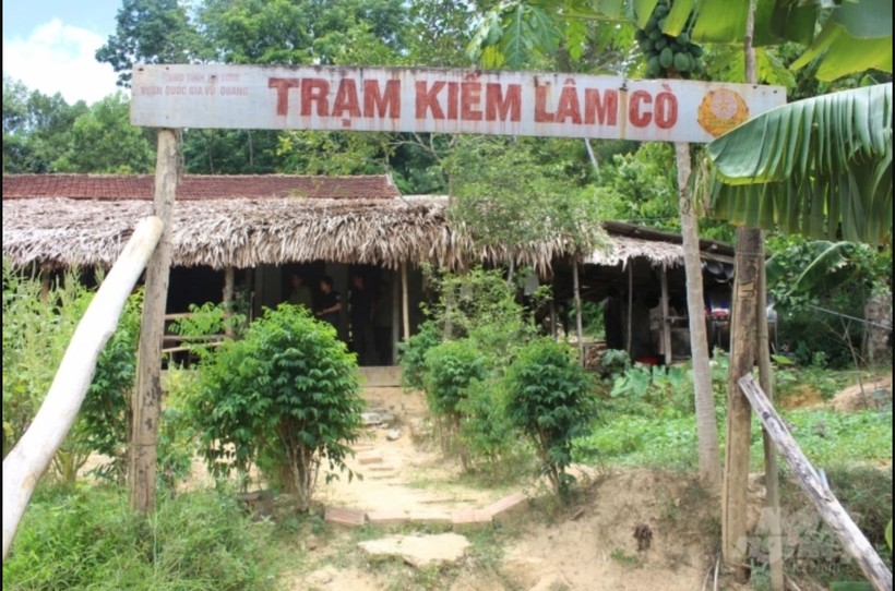 Một trạm bảo vệ rừng trong Vườn quốc gia Vũ Quang (Ảnh: Thanh Nga).