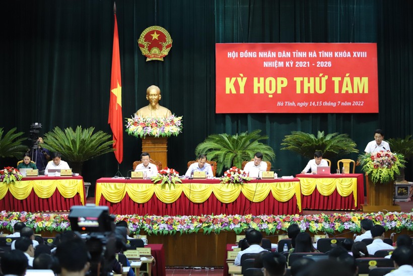 Kỳ họp thứ 8 HĐND tỉnh Hà Tĩnh diễn ra trong 2 ngày 14 và 15/7.