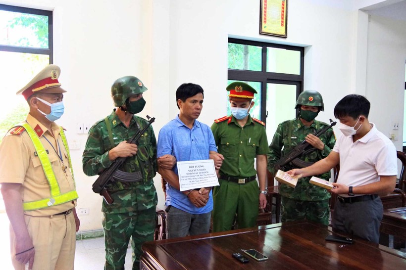Nguyễn Toàn bị bắt giữ cùng tang vật.