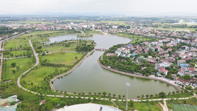 Công viên Trung tâm TP Hà Tĩnh đang hóa rừng với hàng vạn cây xanh.