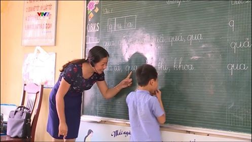 Cô giáo Lê Thị Nếp tham gia chương trình Thầy cô chúng ta đã thay đổi