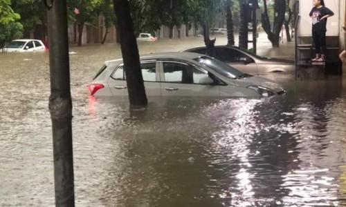 Sáng nay Thái Nguyên ngập lụt vì mưa to (Ảnh minh họa)