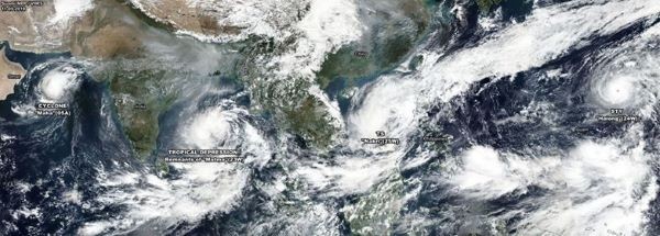 Ảnh chụp từ vệ tinh bão Nakri