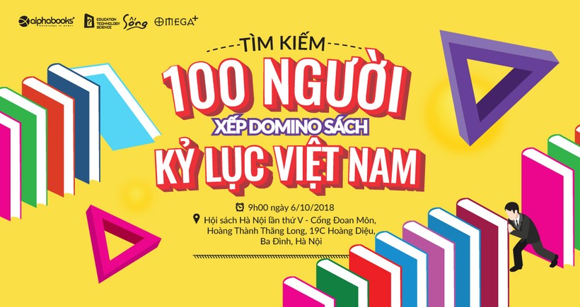 Xếp Domino sách kỷ lục Việt Nam tại Hoàng Thành Thăng Long