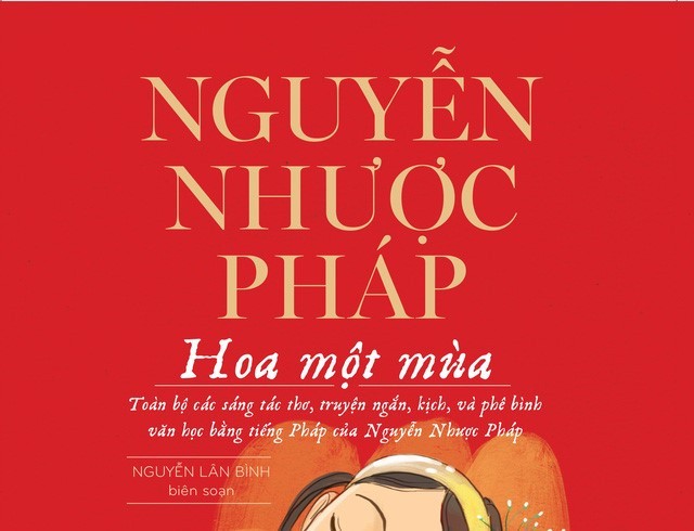 Bìa cuốn sách “Hoa một mùa” của Nguyễn Nhược Pháp