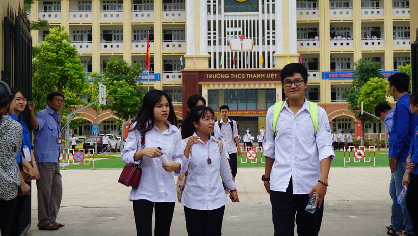 Học sinh THPT ở Hà Nội (ảnh Lê Đăng)
