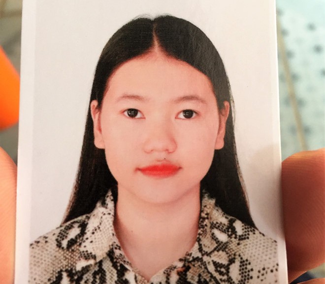Hình ảnh chân dung Linh được sử dụng để làm hồ sơ do bố mẹ Linh cung cấp.
Ảnh: Trương Quang Nam.
