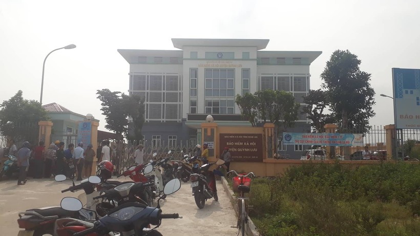 Hiện trường phát hiện thi thể của bảo vệ Bảo hiểm xã hội huyện Quỳnh Lưu. 
