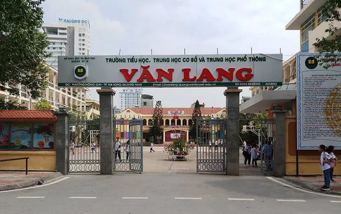Trường Tiểu học, THCS và THPT Văn Lang (TP Hạ Long, tỉnh Quảng Ninh), nơi nữ sinh đang theo học.