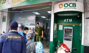 Hiện trường vụ phá trụ ATM ở Đà Nẵng để trộm