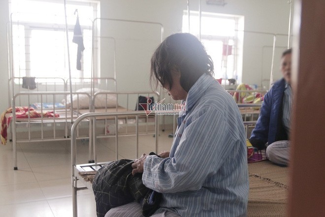 Một bệnh nhân xã hội đang điều trị tại Khoa Bán cấp tính nữ, Bệnh viện Tâm thần TW1 - Ảnh: Nguyễn Liên.