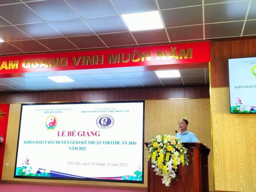 ThS.BSCKII Đào Đình Quang - Giám đốc Bệnh viện Y Dược cổ truyền và Phục hồi chức năng tỉnh Phú Thọ.