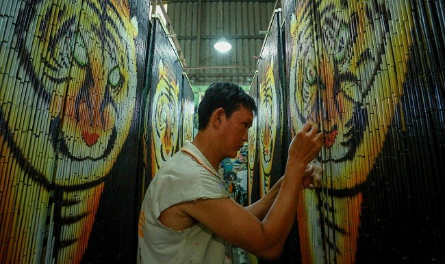 Làng nghề mành trúc ở Sài Gòn