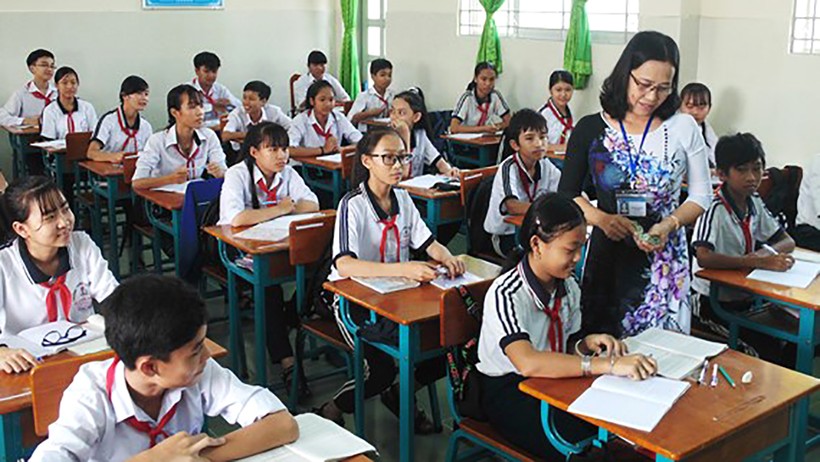 Giáo viên Trường THCS An Thới Đông, huyện Cần Giờ TPHCM luôn quan tâm đến học sinh
