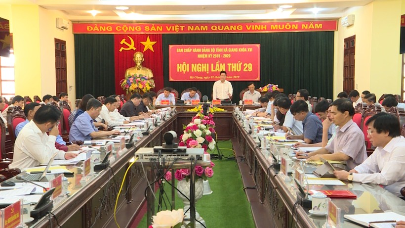 Hội nghị Ban chấp hành Đảng bộ tỉnh Hà Giang lần thứ 29.