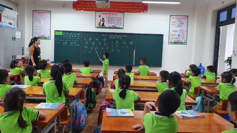 Tiết học môn Tiếng Việt 1 trường TH Nguyễn Du (Thành phố Lào Cai - Lào Cai).