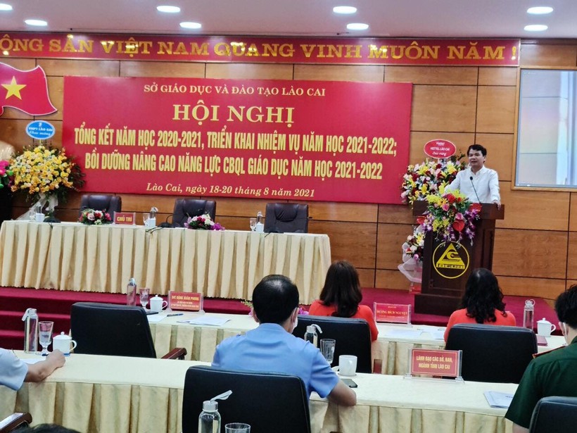 Hội nghị trực tuyến tổng kết năm học 2020 – 2021  tỉnh Lào Cai. 